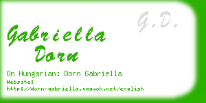 gabriella dorn business card